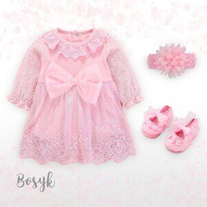 Victoria Sweet Dream Dress-Set- Dress for Baby Girls -Elegant Dresses for Baby